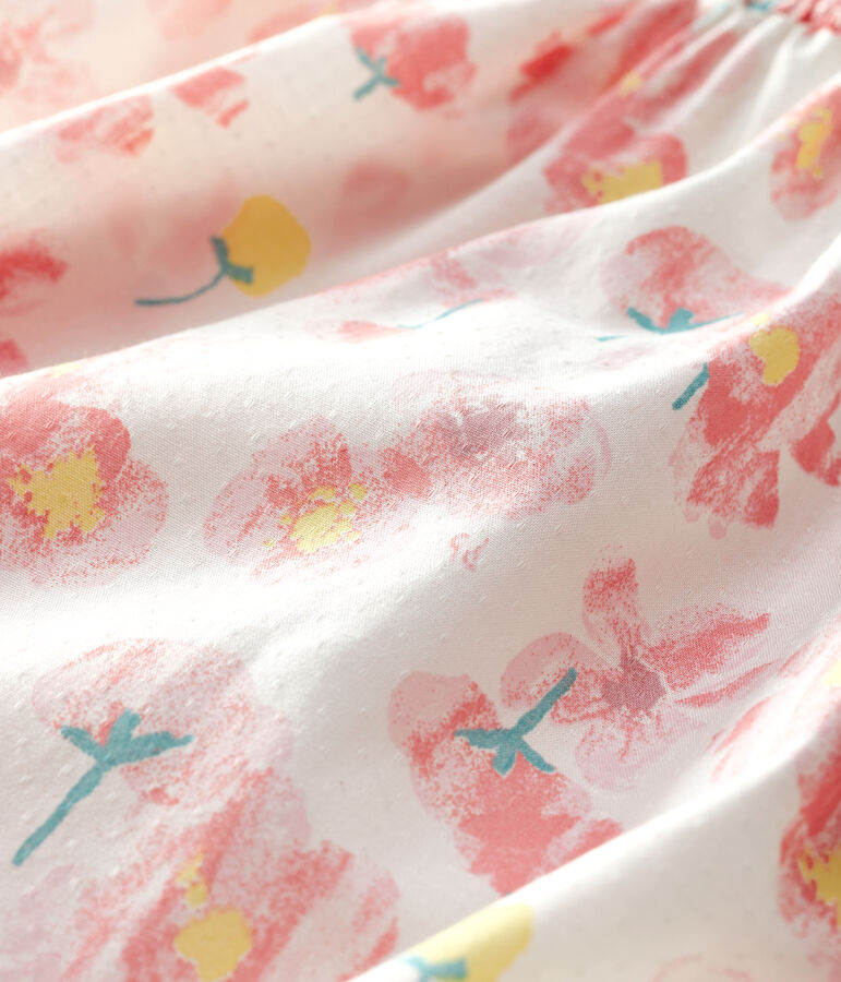 Baby Girls' Poplin Playsuit white/multicolor