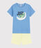 Boys' Lemon Cotton Short Pyjamas EDNA blue/MULTICO ecru