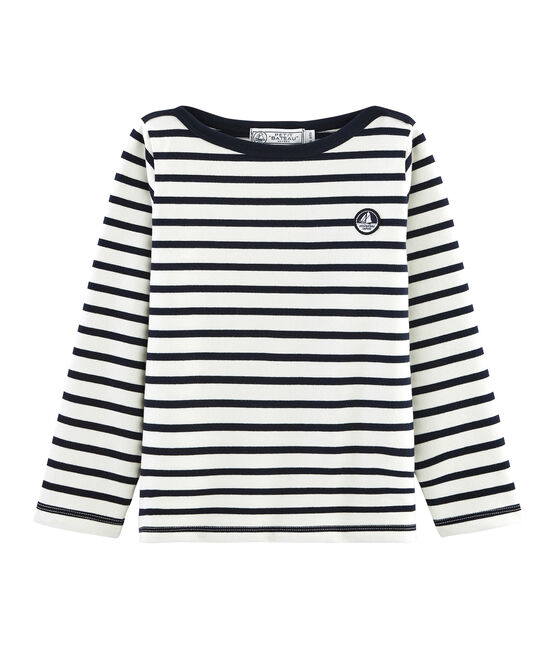 Boys' Iconic Sailor Top COQUILLE beige/SMOKING blue