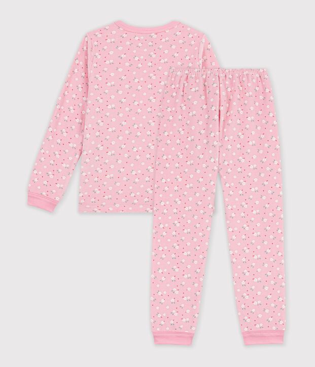 Children's printed velour pyjamas pink/multicolor
