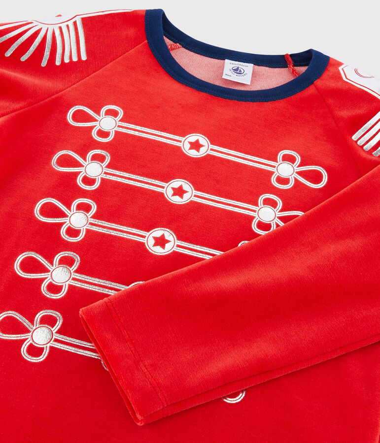 Boys' Fancy Dress Velour Pyjamas blue/red