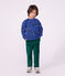 Children's animal print cotton sweatshirt blue/multicolor