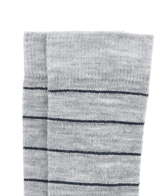 Warm high socks SUBWAY grey/SMOKING blue