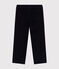 Boys' straight-fit corduroy trousers SMOKING blue