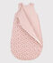 BABIES' FLORAL VELOUR TOG 2-RATED SLEEPING BAG SALINE pink/MULTICO white