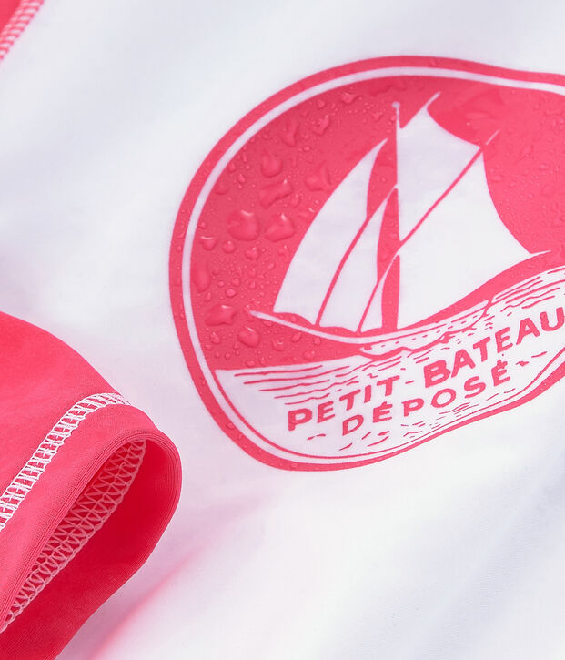 Unisex UV-Proof UPF 50+ T-shirt white/pink
