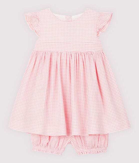 Baby Girls' Dress and Bloomers MINOIS pink/MARSHMALLOW white