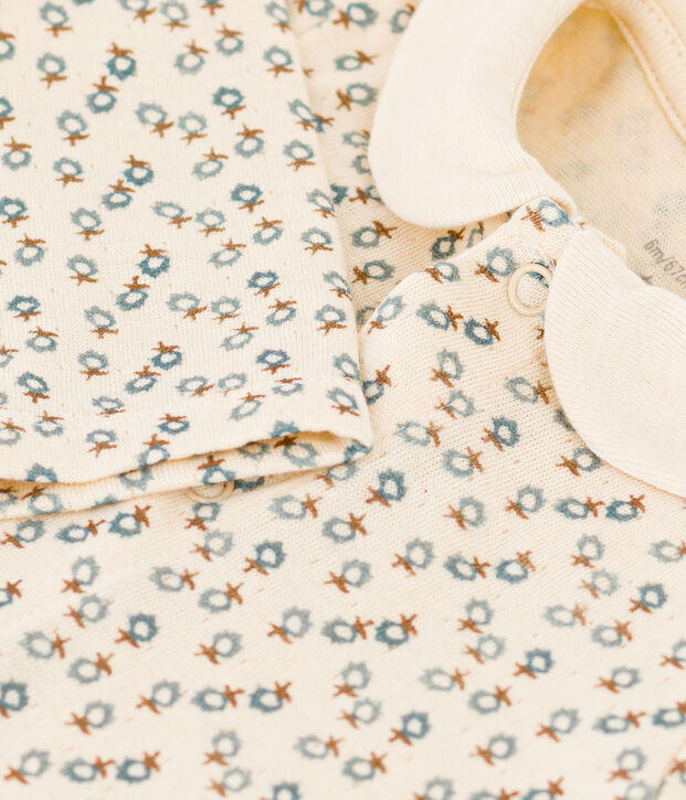 Babies' Floral Jumpsuit Ecru/multicolor