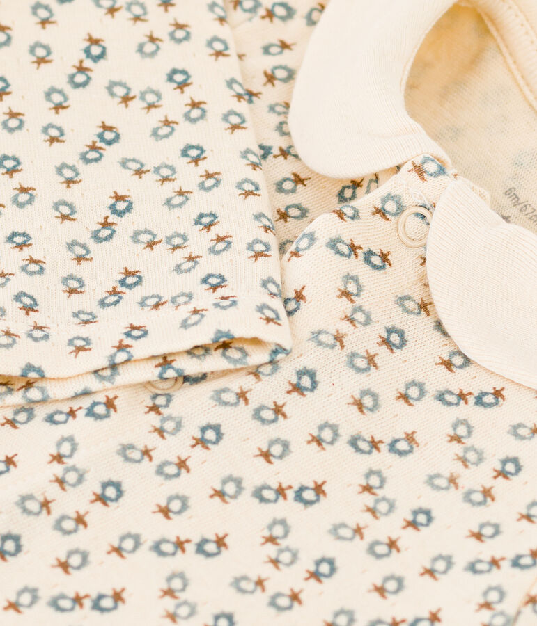 Babies' Floral Jumpsuit Ecru/multicolor