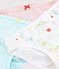 Girls' Fruit Pattern Organic Cotton Briefs - 3-Pack variante 1