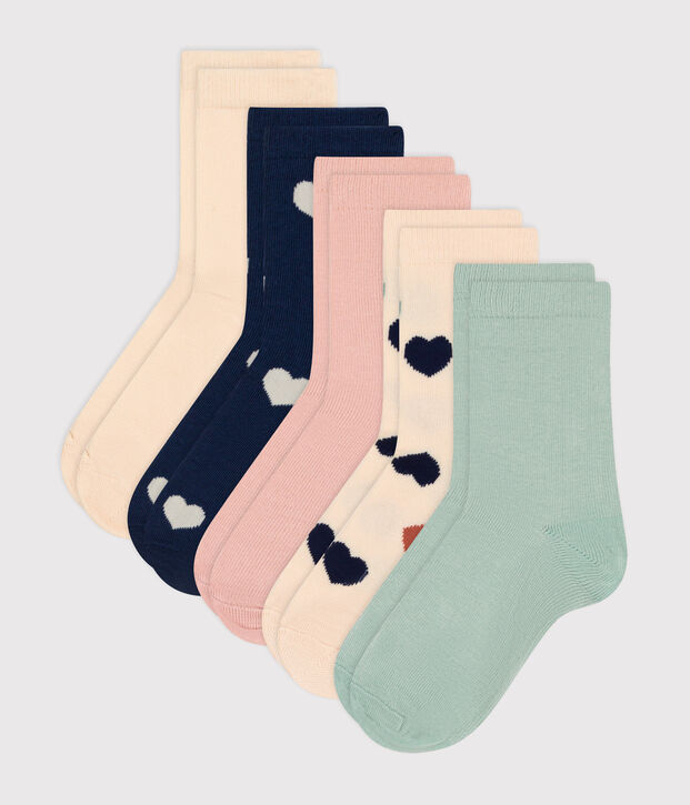 Children's Heart Cotton Socks - 5-Pack multicolor
