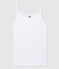 Women's Iconic Organic Cotton Strappy Top ECUME white