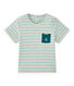 Baby boy's striped short-sleeved T-shirt