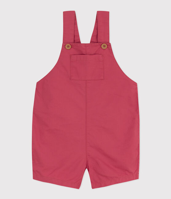 Babies' Serge Dungaree Shorts PAPI pink