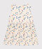 Babies' Sleeveless Poplin Dress MARSHMALLOW white/MULTICO white