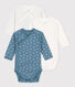 Babies' Long-Sleeved Cotton Bodysuits - 3-Pack
