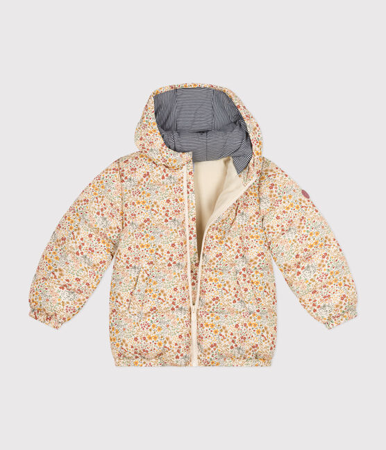 Children's unisex puffer jacket AVALANCHE white/MULTICO