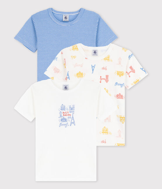 Boys' Paris Short-Sleeved Organic Cotton T-shirts - 3-Pack variante 1