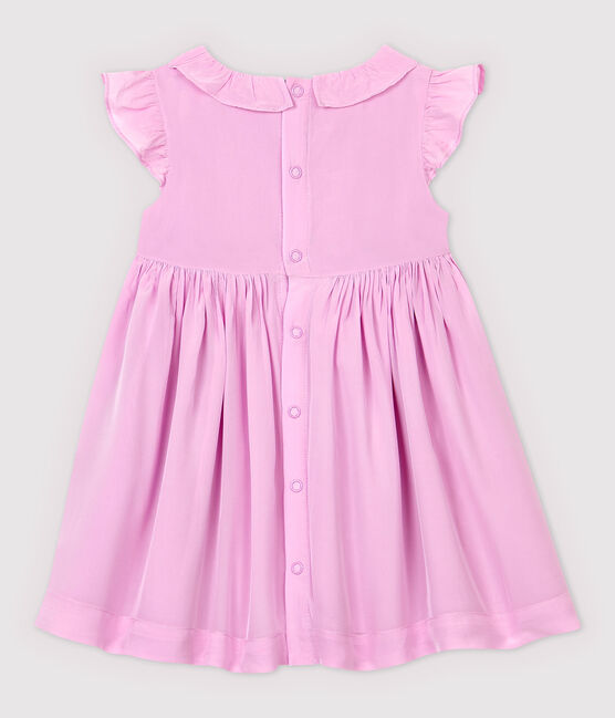 Baby Girls' Short-Sleeved Crêpe Dress BOHEME pink