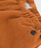 Babies' Fine Velour Trousers ECUREUIL brown