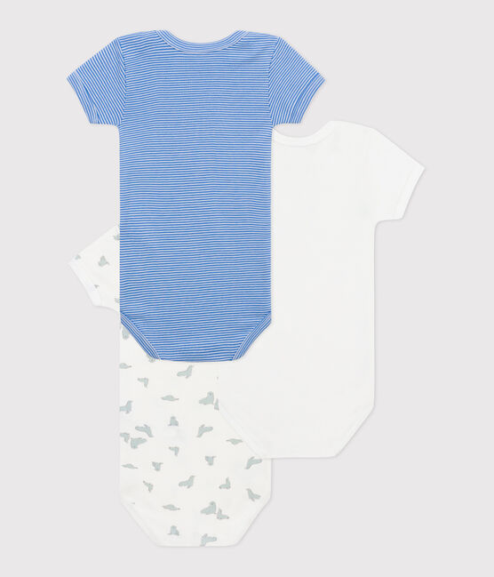Babies' short-sleeved printed cotton bodies - 3-Pack variante 1