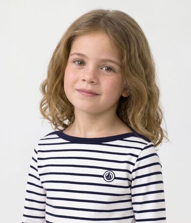 Iconic children's Breton top in thick cotton