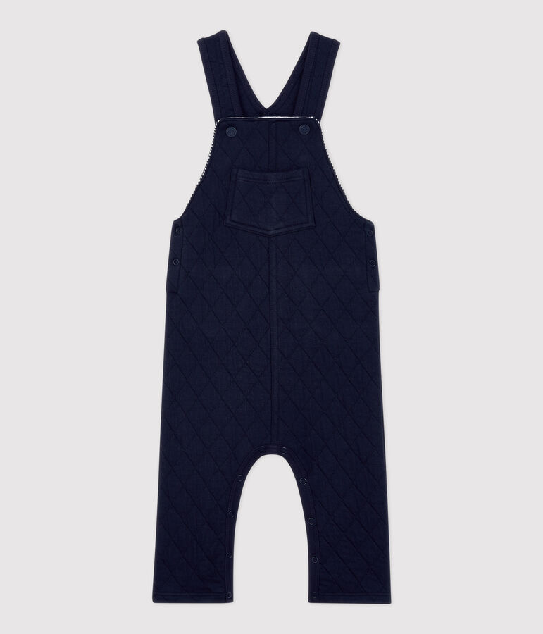 Babies' Quilted Dungarees SMOKING blue