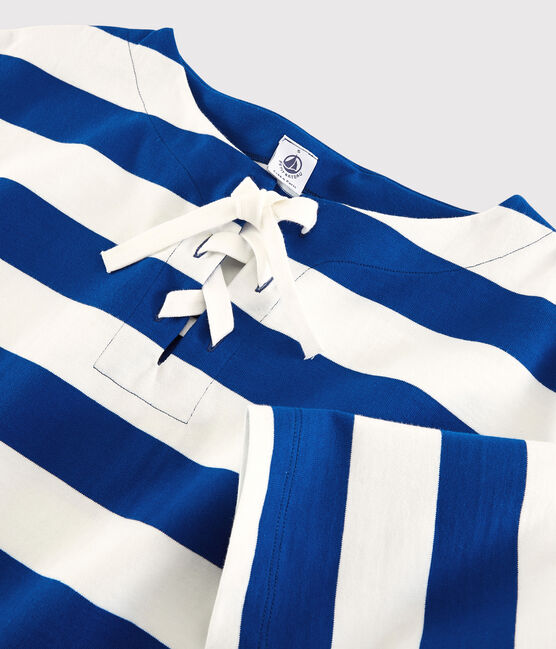 Women's Breton Top SURF blue/MARSHMALLOW white