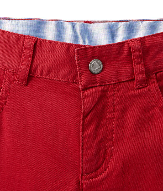 Boy coloured denim trousers red