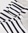 Baby boy's striped trousers MARSHMALLOW white/SMOKING blue