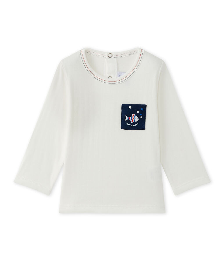 Baby boy's plain T-shirt white