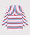Babies' Striped Thick Jersey Hoodie MARSHMALLOW white/MULTICO white