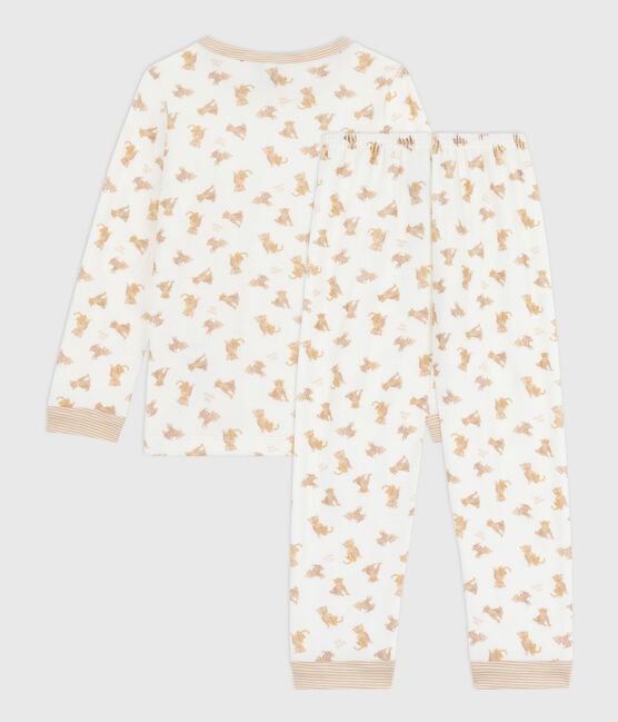 Children's velour pyjamas printed with leopards MILK /MULTICO