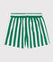 Babies' stripy printed swim shorts MARSHMALLOW green/JARDIN