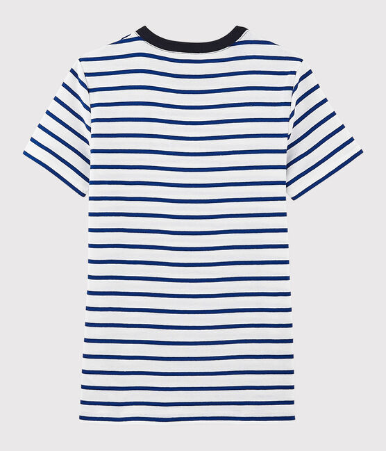 Women's Iconic Round Neck T-Shirt MARSHMALLOW white/SURF blue