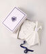 Newborn babies' embroidered cotton gift set