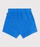 Babies' plain terry shorts blue