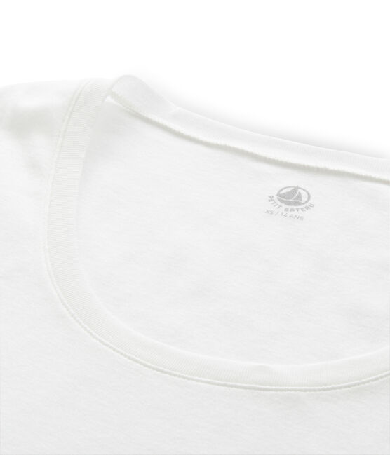 Women's long-sleeved lightweight cotton t-shirt MARSHMALLOW white