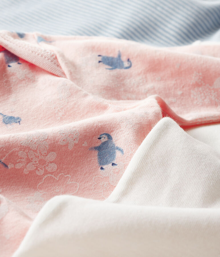 Baby Girls' Long-Sleeved Bodysuit - 3-Piece Set multicolor