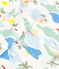Children's short printed cotton pyjamas MARSHMALLOW white/MULTICO white
