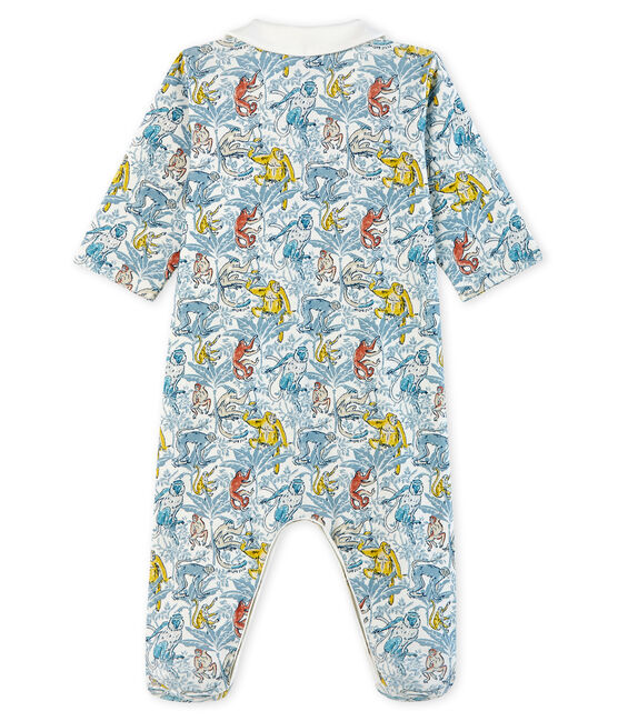 Baby Boys' Cotton Sleepsuit MARSHMALLOW white/MULTICO white