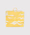 Babies' shark print UV protection polyester windbreaker ORGE yellow/MARSHMALLOW white
