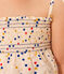Girls' Sleeveless Cotton Blouse MARSHMALLOW white/MULTICO white