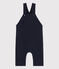 Babies' Long Thick Jersey Dungarees SMOKING blue