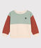 Boys' Colourblock Fleece Sweatshirt AVALANCHE white/MULTICO