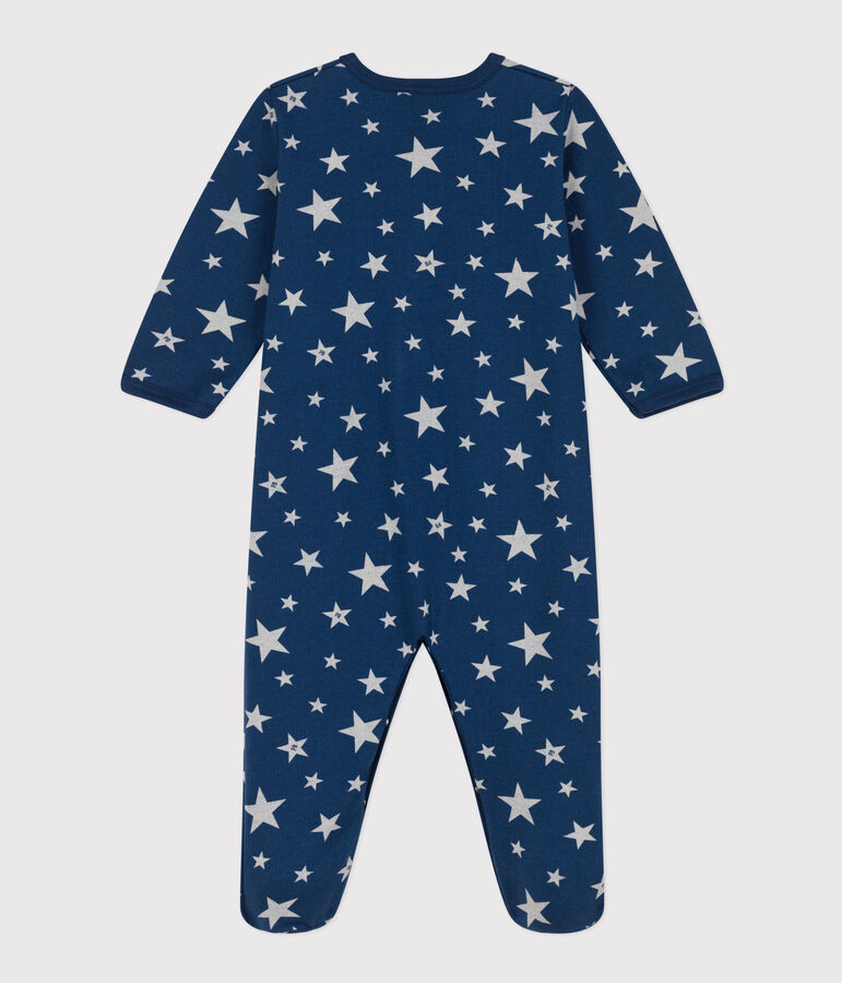 Glow-in-the-Dark Starry Fleece Pyjamas blue/white