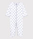 Babies' Starry Grey Cotton Sleepsuit