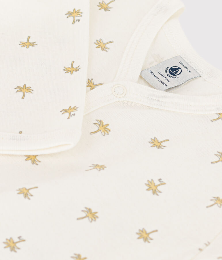 Cotton Palm Sleepsuit white/multicolor