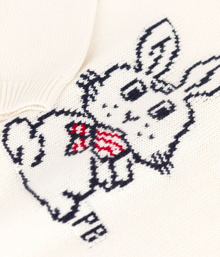 Boys' Wool/Cotton Pullover white/multicolor