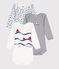 Babies' long-sleeved cotton bodies - 3-pack variante 1